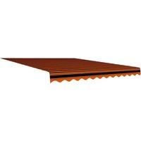 Berkfield Home Awning Top Sunshade Canvas Orange & Brown 350x250 cm