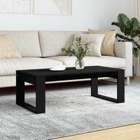 Berkfield Home Coffee Table Black 102x50x35 cm Engineered Wood | Size: 102 x 50 x 35 cm