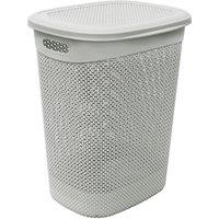 JVL Droplette 52L Laundry Basket - Ice Grey in Light Grey | Size: 1 Pack