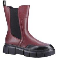 Hush Puppies Women's 'Fleur' Ankle Boots in Dark Red | Size: 8