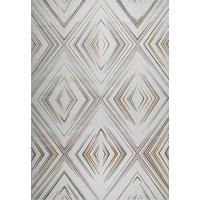 London Rug Company Claire Luxury Abstract Short Pile Rug in Cream | Size: 160 cm x 230 cm