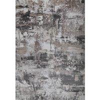 London Rug Company Jennifer Luxury Abstract Short Pile Rug in Grey | Size: 240 cm x 340 cm