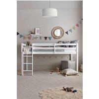 Time4sleep Essentials White Wooden Mid Sleeper Bed Frame | Size: Single