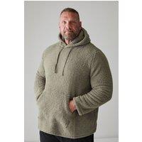 BadRhino Men's Borg Lounge Hoodie in Brown | Size: 4XL