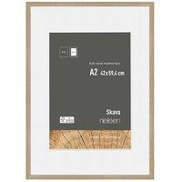 nielsen Skava A2 Wooden Picture Frame With A3 Mount & Glass Front in Light Oak