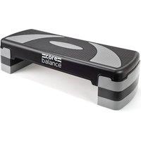 Core Balance Aerobic Stepper Platform Adjustable Exercise Step Board 3 Level in Grey