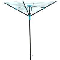 JVL Rotary Airer - 40M 4 Arm - Slate Grey | Size: 1 Pack