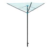 JVL Rotary Airer - 30M 3 Arm - Slate Grey in Black | Size: 1 Pack