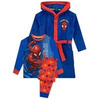 Marvel Spiderman Dressing Gown & Pyjamas Set in Red | Size: 2-3 Years