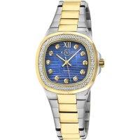 Potente Lady Blue MOP dial, 316L Stainless Steel Two toned IPYG Diamond Swiss Quartz Watch