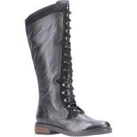 Hush Puppies Women's 'Rudy' Leather & Suede Long Boots in Black | Size: 8