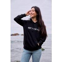 Animal Women's Maya Hoodie Sweatshirt Gym Training Cotton Pullover in Black | Size: 6