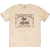 Woodstock Men's Since 1969 Cotton T-Shirt in Gold | Size: XL