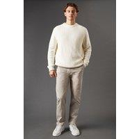 Burton Men's Slim Fit Chino Trousers in Natural | Size: 36R