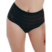 Chantelle Women's SoftStretch Stripes High Waist Brief in Black