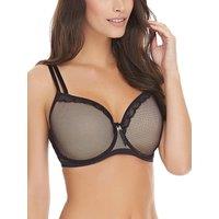 Freya Women's Idol Allure Moulded Balcony Bra in Black | Size: 34B