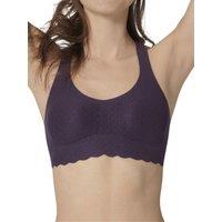 Sloggi Women's Zero Lace Feel Racerback Top in Purple | Size: 12