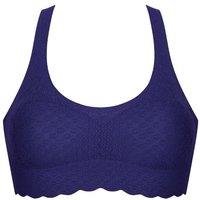 Sloggi Women's Zero Lace Feel Racerback Top in Blue | Size: 14