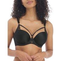 Freya Women's Temptress T-Shirt Bra in Black | Size: 34C