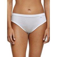Chantelle Women's Cotton Comfort Hi Cut Brief in White | Size: 12