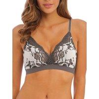 Wacoal Women's Florilege Non-Wired Bralette in Grey | Size: 12