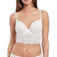 Freya Women's Soiree Lace Longline Bralette in White | Size: 32DD