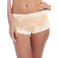 Wacoal Women's Embrace Lace Boyshort in Nude | Size: 16