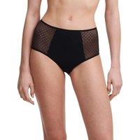 Chantelle Women's Norah Chic High-Waisted Full Brief in Black | Size: 14