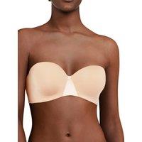 Chantelle Women's Essentiall Bandeau T-Shirt Bra in Nude | Size: 40DD