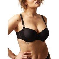 Chantelle Women's Fleurs Half Cup Memory Bra in Black | Size: 34E