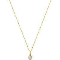 LaBante London Women's Circle of Life Gold Plated Sterling Silver Necklace