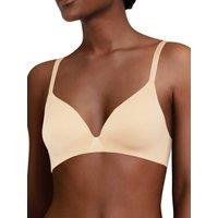 Chantelle Women's Essentiall Wirefree Triangle T-Shirt Bra in Nude | Size: 16