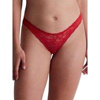 Aubade Women's Rosessence Care Brazillian in Red | Size: 20