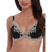 Wacoal Women's Embrace Lace Plunge Underwire Bra in Black | Size: 32DD