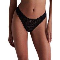 Aubade Women's Rosessence Care Tanga in Black | Size: 16