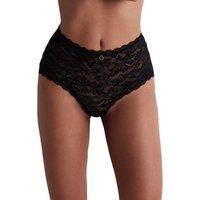 Aubade Women's Rosessence Care High Waisted Brief in Black | Size: 20