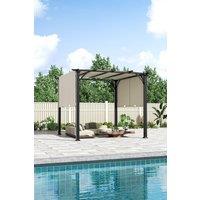 Outdoor Garden Pergola with Retractable Canopy