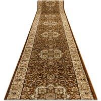 RugsX Heat-Set Royal Runner in Brown | Size: 120 cm x 400 cm