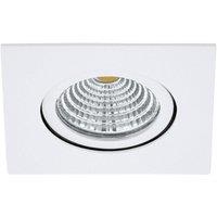 Loops Wall & Ceiling Flush Downlight White Recess Spotlight 6W Built in LED