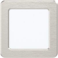 Loops Wall / Ceiling Flush Downlight Satin Nickel Steel 5.5W Built in LED in Metallics