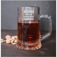 Afewhometruths Engraved Tankard Gift for Politics Follower in Clear | Size: 500ml