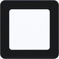 Loops Wall / Ceiling Flush Downlight Black Square Spotlight 5.5W Built in LED