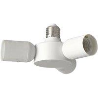 Loops Screw In Adapter Colour White Plastic 3 x Screw Adapters Bulb E27 3x20W