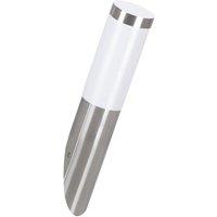 Loops Offset IP44 Outdoor Wall Light Stainless Steel 1 x 12W E27 Bulb Porch Lamp in Metallics