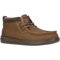 Hey Dude Men's Wally Mid GripR Boots in Brown | Size: 10