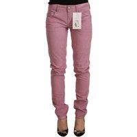 Acht Women's Pink Cotton Slim Fit Denim Skinny Jeans | Size: 8