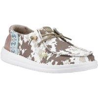 Hey Dude Women's Wendy Disco Cow Shoes in Tan | Size: 5