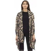 Alpha Studio Women's Geometric Print Cardigan AL23535 - Brown Scarves