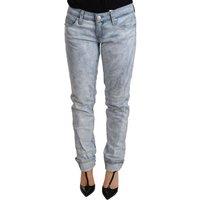 Acht Women's Skinny Acid Wash Jeans in Blue | Size: 6