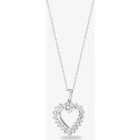 9ct White Gold 0.50ct Open Heart Pendant TH0121805